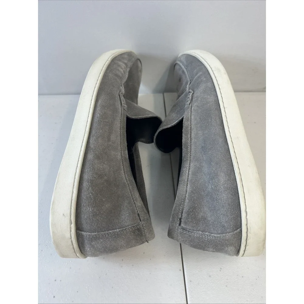 TO BOOT NEW YORK Adam Derrick Made in Italy Grey Suede Loafers Men's Size 11 US